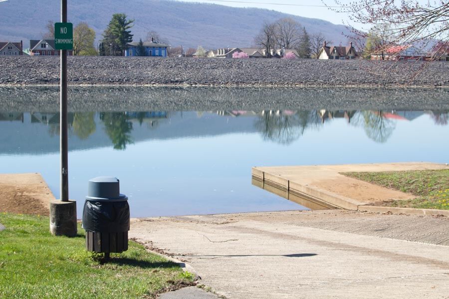 large boat ramp