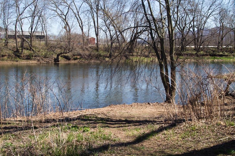 walking path to canoe and kayak launch