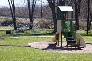 slide and jungle gym