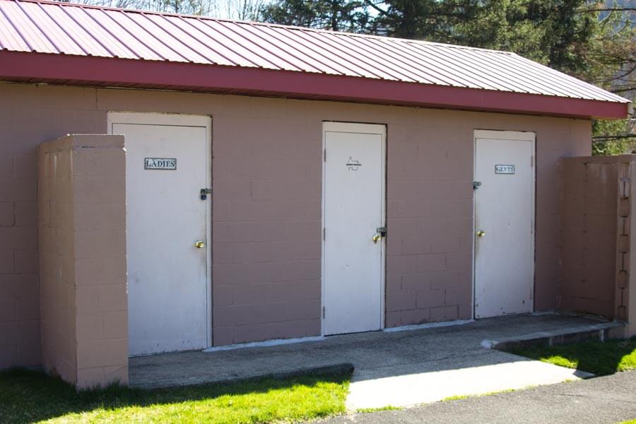 restrooms