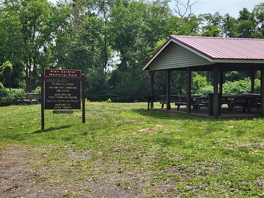 pavilion and sign