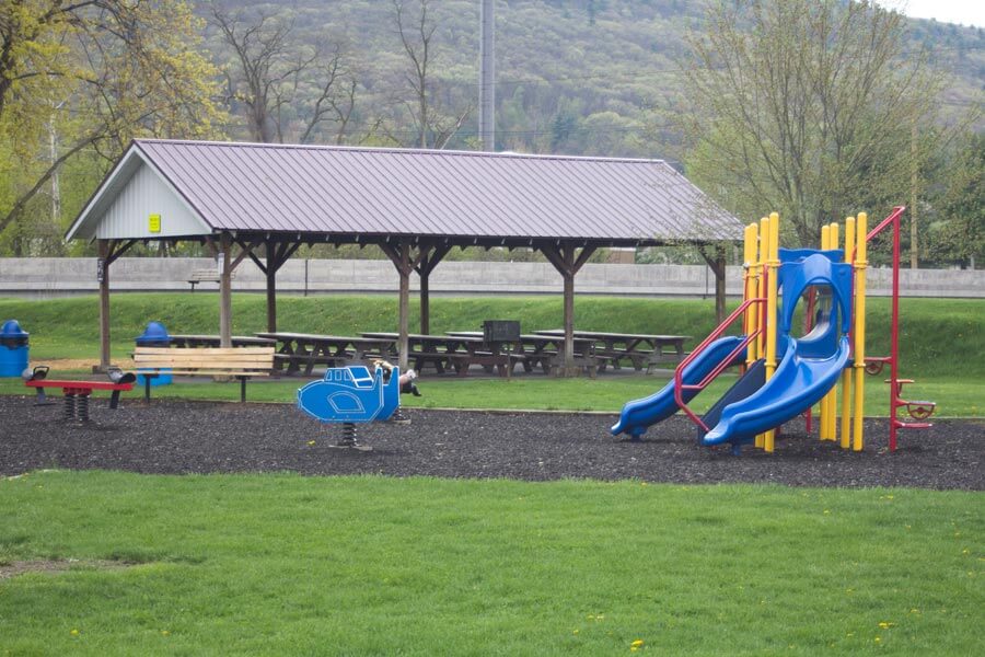 playground and pavilion