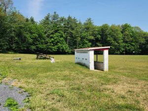 bleachers along sidelines