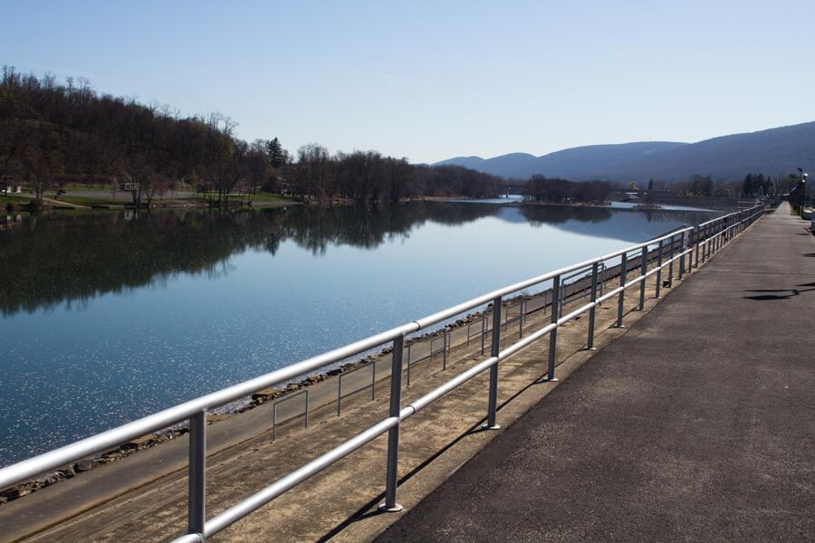 view of river from Riverwalk