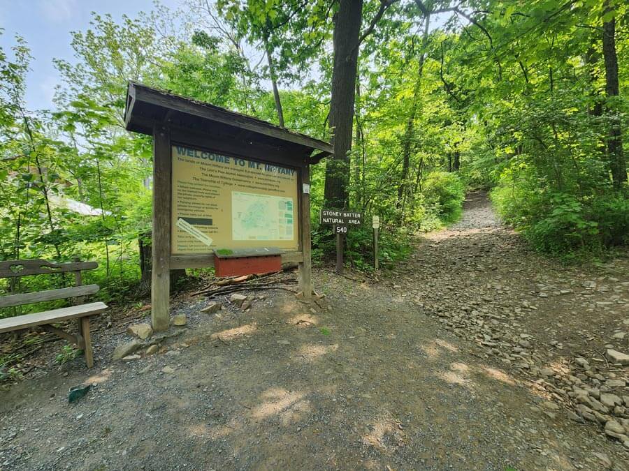 Mount Nittany Trailhead in Stoney Batter Natural Area, State College, Centre County, Pennsylvania