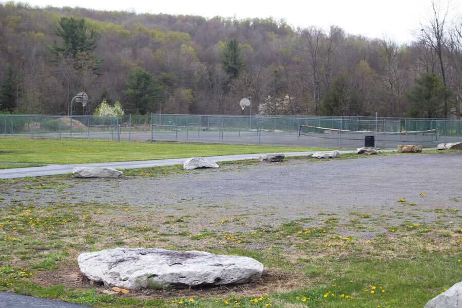 tennis and basketball courts
