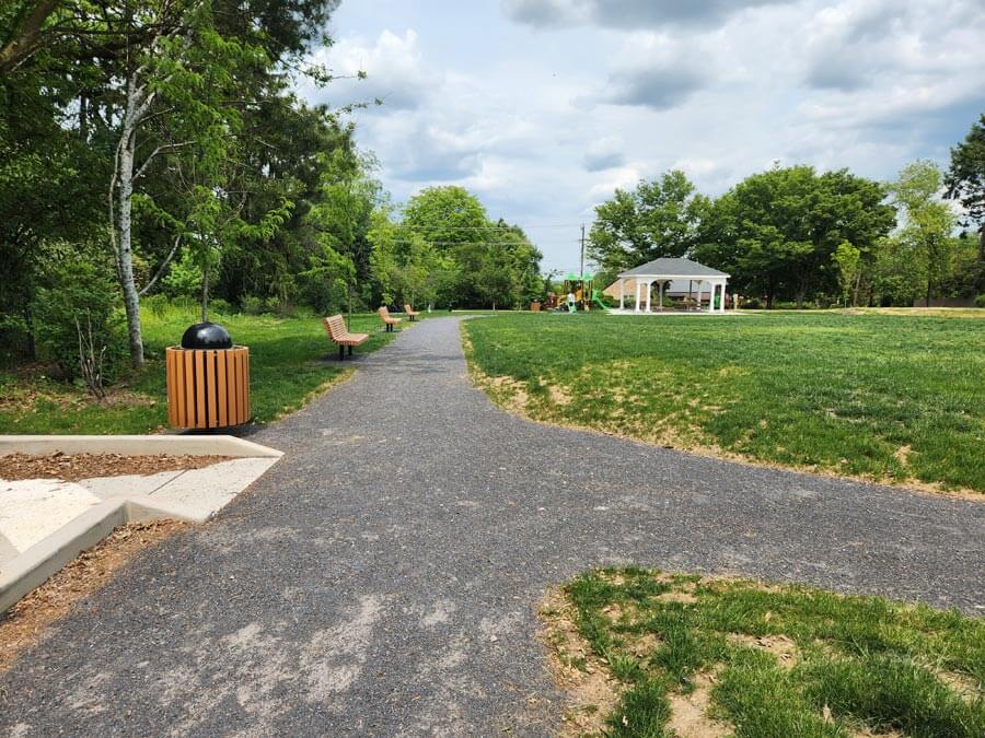 path, playground, and green space