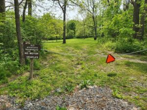 chain across entrance