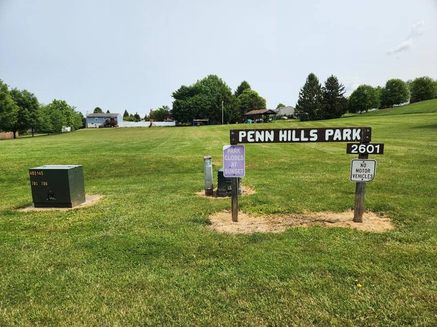 sign for Penn Hills Park