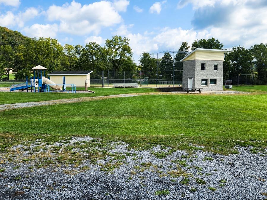 ball field and playground