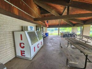 ice machine and bikes