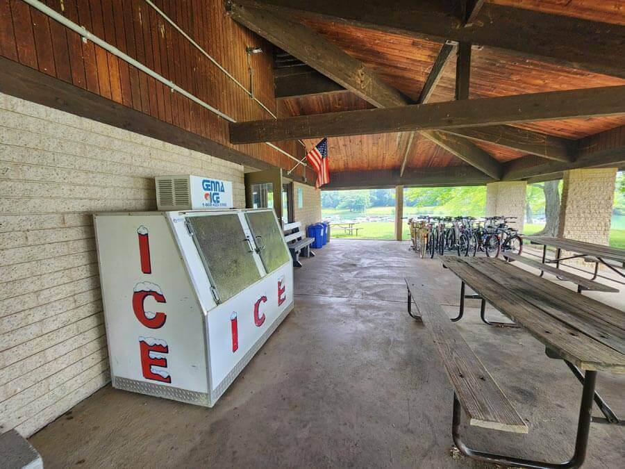 ice machine and bikes