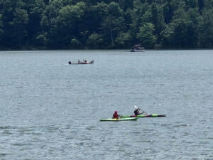 kayakers in lake
