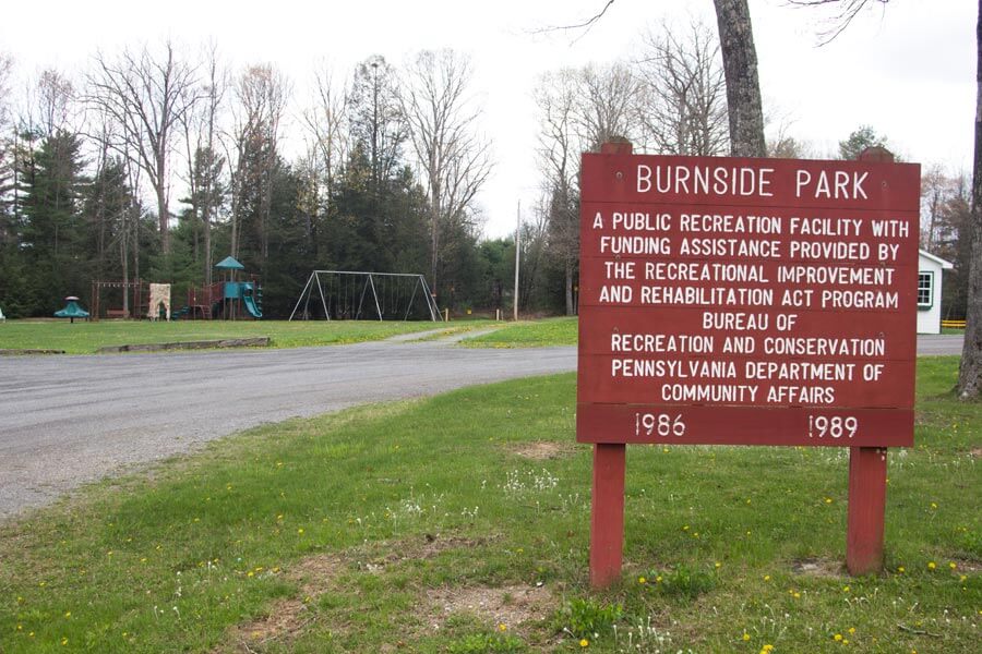 Burnside Park sign