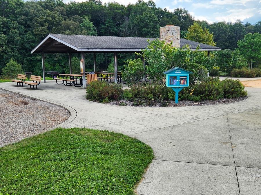 pavilion and free little library