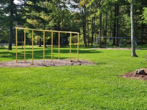 monkey bars and swings