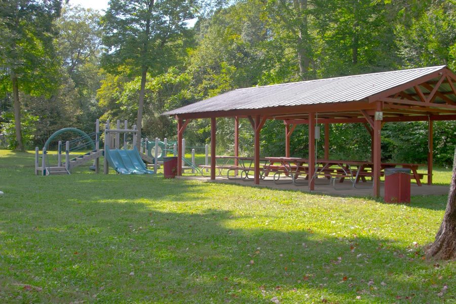 pavilion and playground