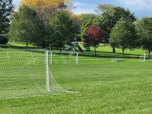 soccer fields and playground