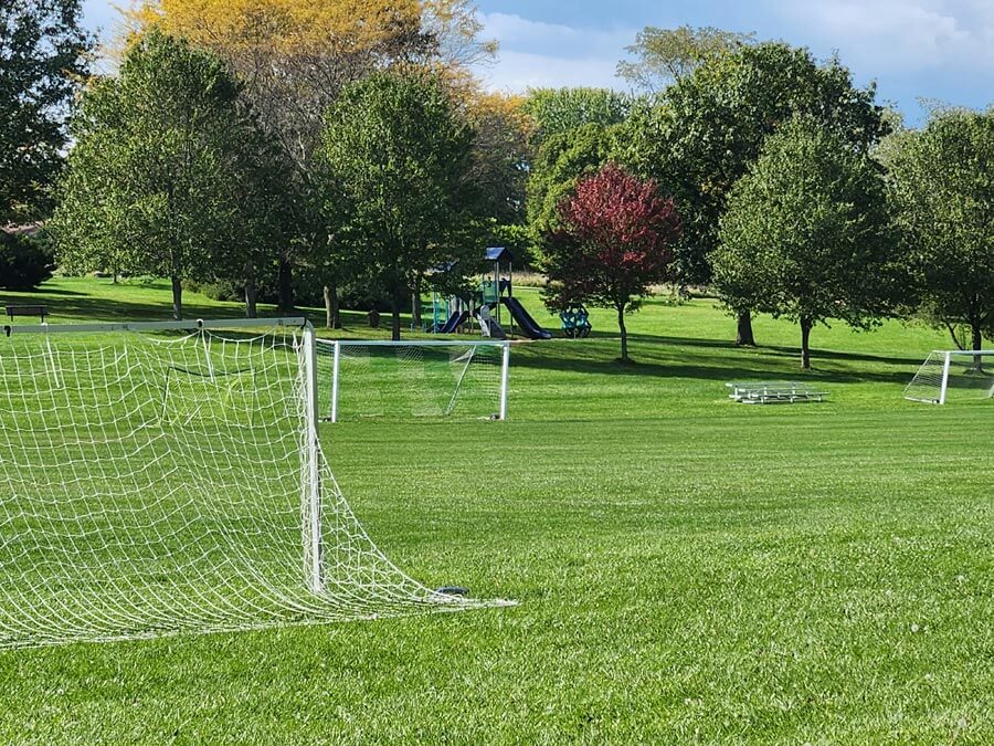 soccer fields and playground