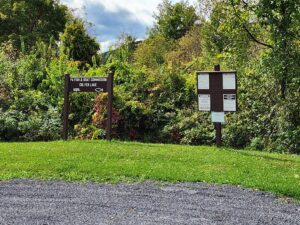 Fish & Boat Commission sign.