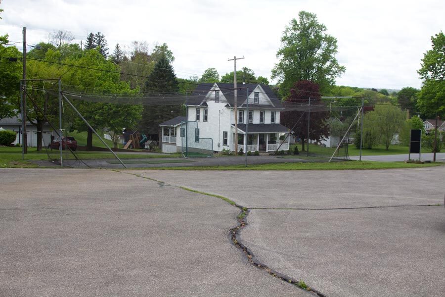 batting cage.