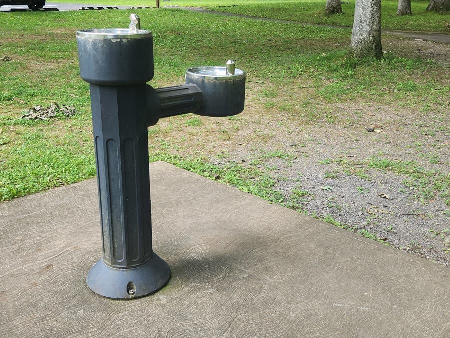 water fountain.
