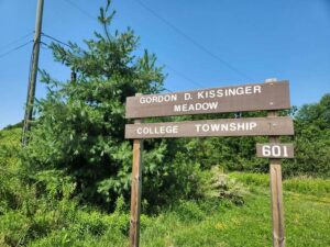 Gordon D Kissinger Meadow sign.