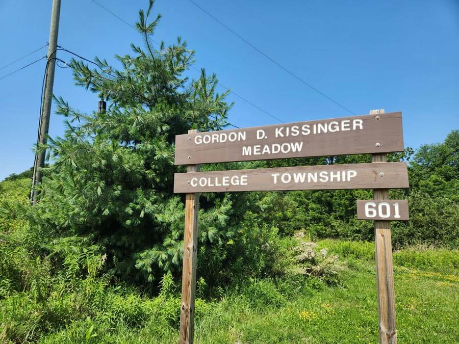 Gordon D Kissinger Meadow sign.
