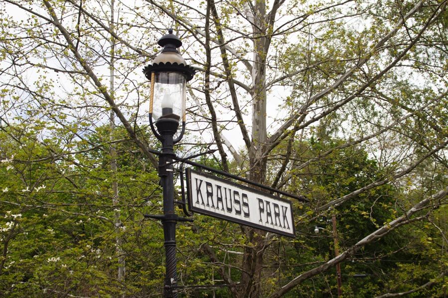 Krauss Park sign.