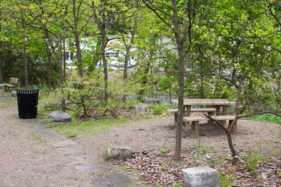 picnic table.