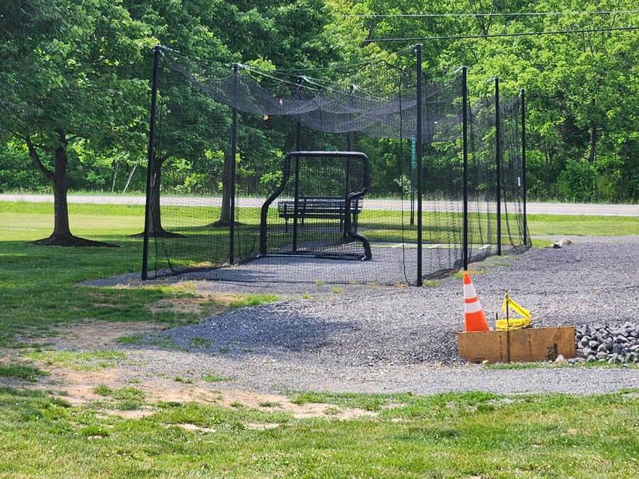 batting cage.