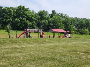 playground and pavilion.