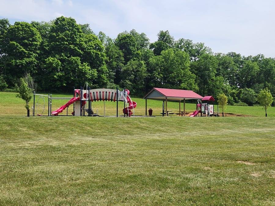 playground and pavilion.