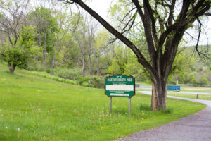 Parkview Heights Park sign.
