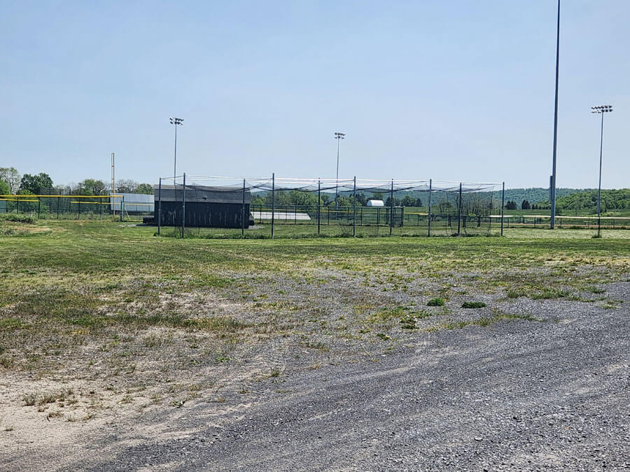 batting cage.