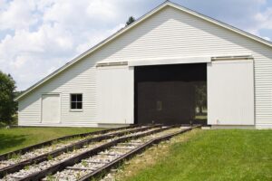 building with pulley gears.