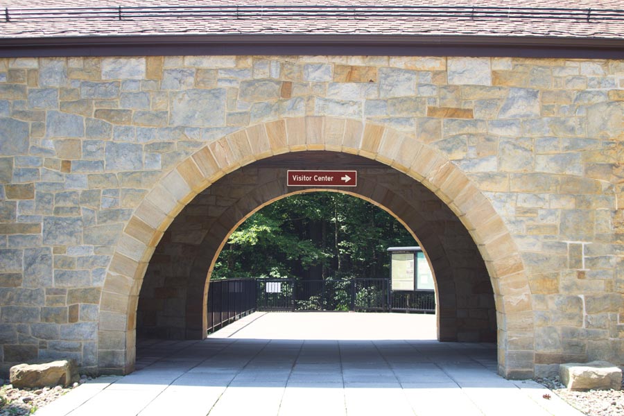 visitor center arch.