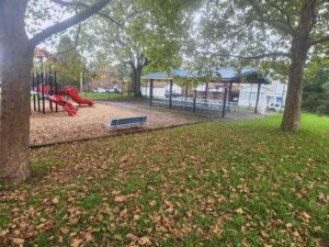 pavilion and playground.