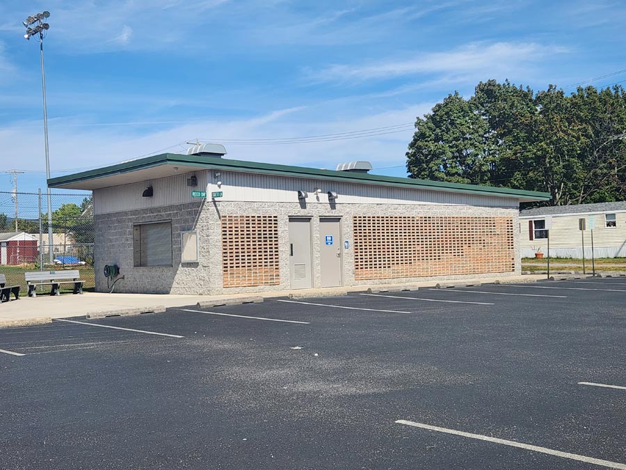 restrooms and concession.