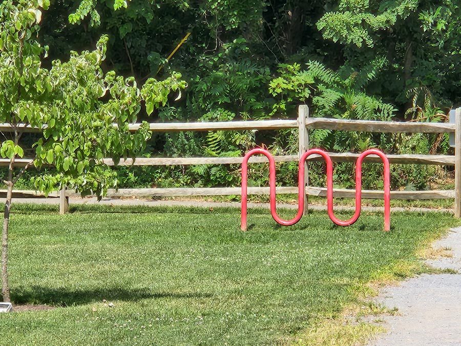 bike rack.
