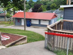 concession building.