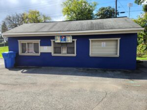 concession building.