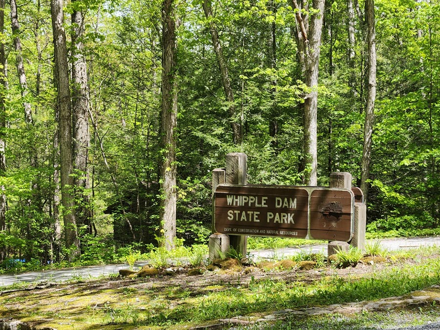 entrance sign.