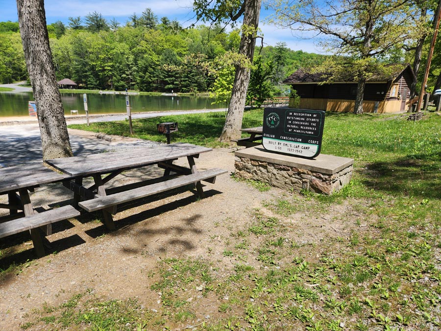 a sign about the Civilian Conservation Corps.