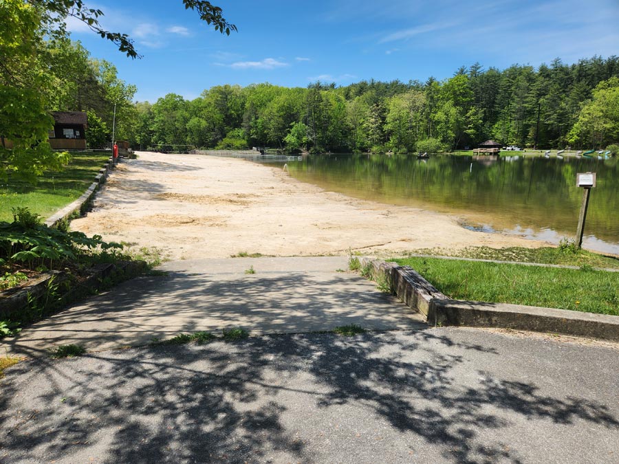 swimming beach.