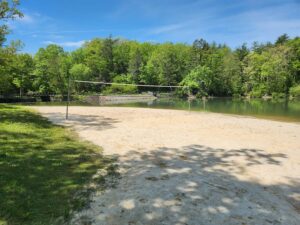 volleyball net.