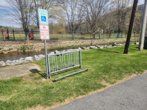 bike rack.