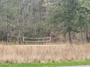 volleyball net.