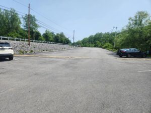 large parking lot.