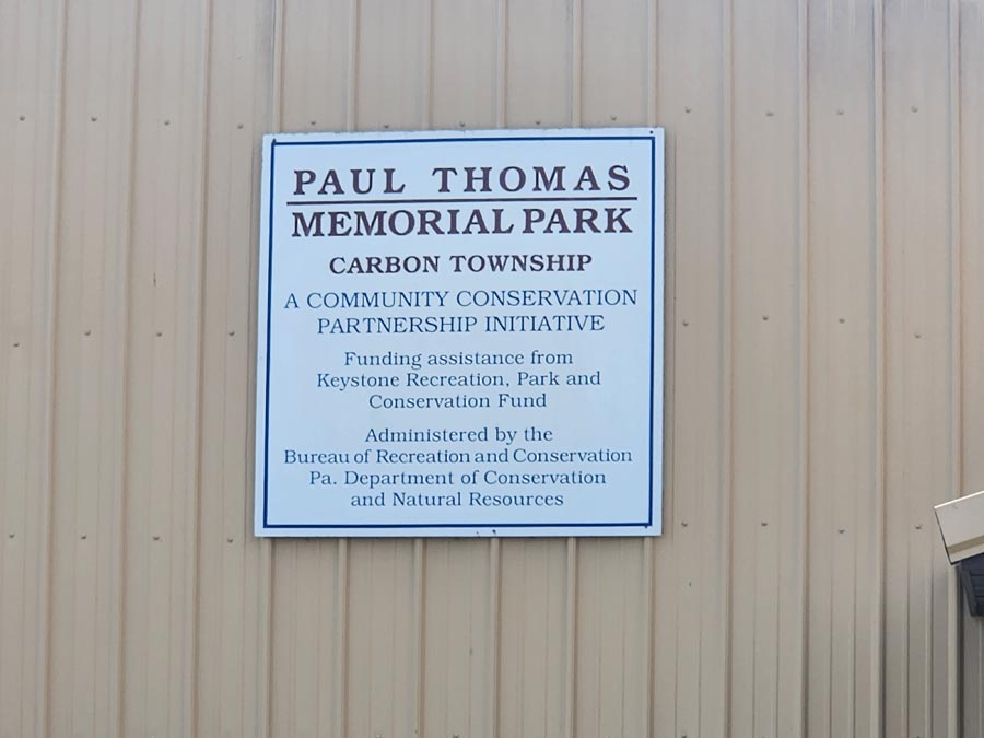 sign on building.